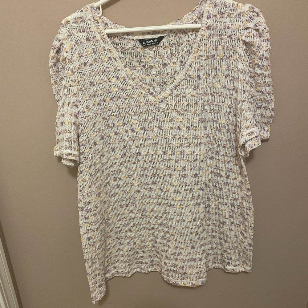 BloomChic Pastel Knit Blouse